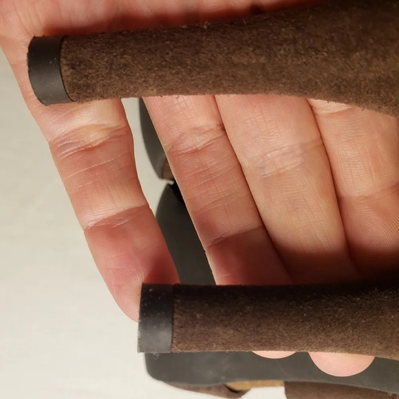 Pedro Garcia Platform Leather Peep Toe Crossover Brown (Size 40.5) - Picture 16 of 17